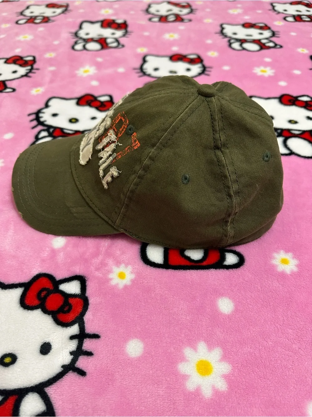 Aeropostale Olive Green NY Patch Dad Hat